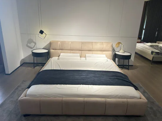 Imbottito, alla moda, di lusso, king size, di alta qualità, set da letto, mobili, moderno, letto king size, letto Tufty Time